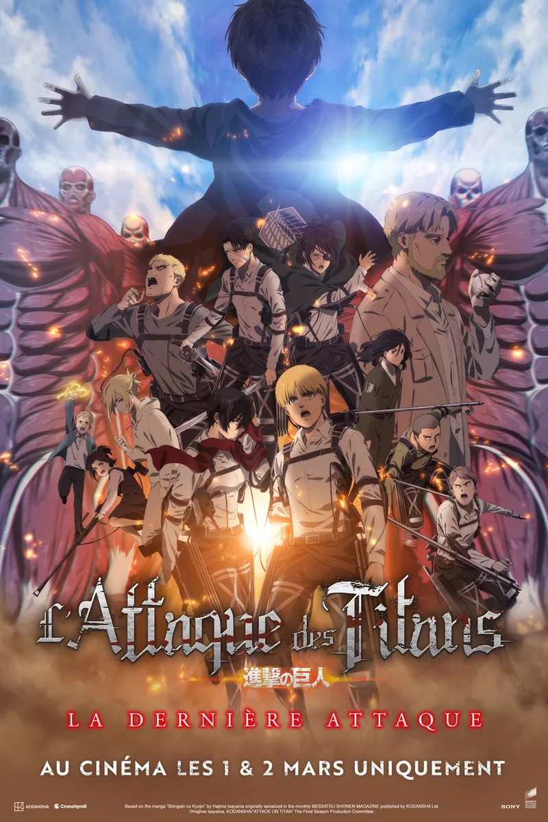 L'Attaque des Titans : La Dernière Attaque arrive bientôt sur Crunchyroll